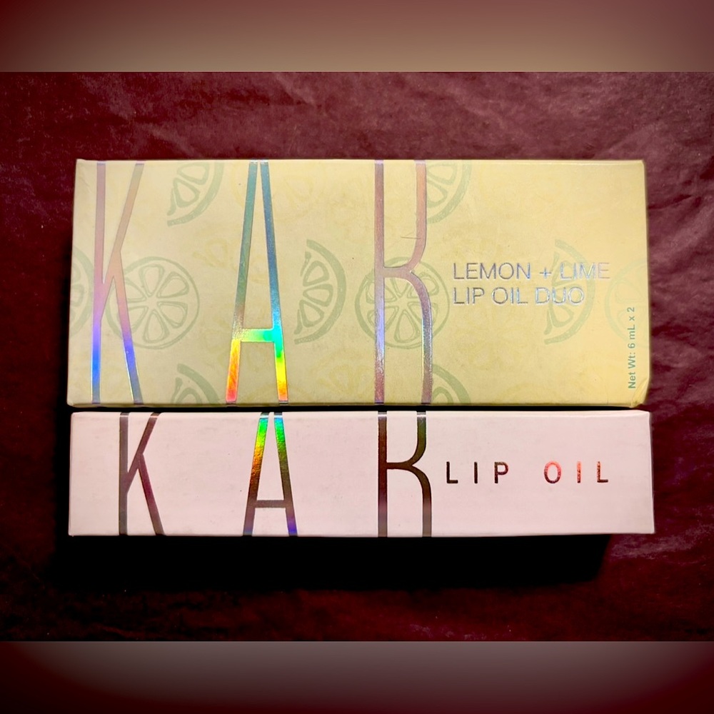 Kab Cosmetics-Lemon + Lime Lip Oil Duo & Juicy Melon Lip Oil-Set